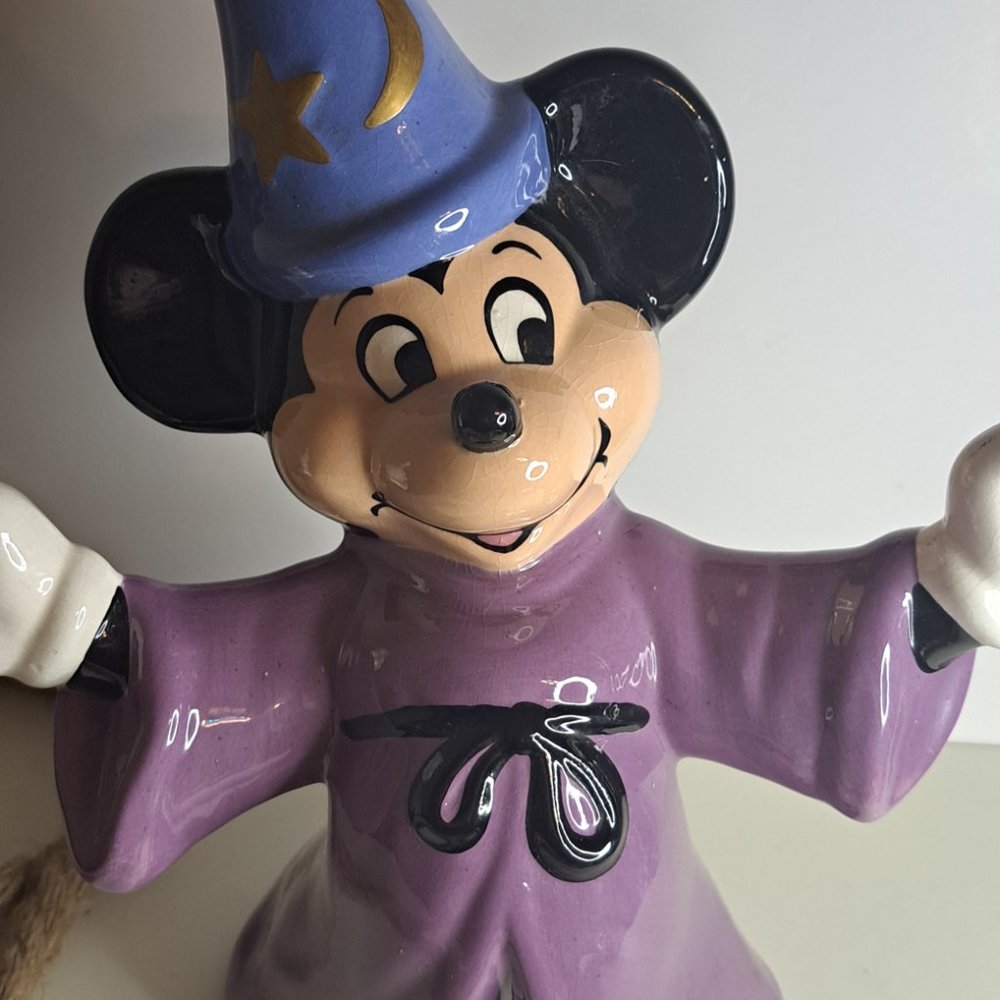 10" MICKEY MOUSE Sorcerers Apprentice Ceramic Figurine - Picture 10 of 13